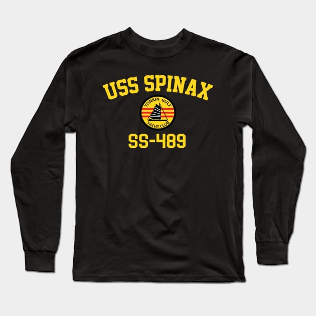 USS Spinax SS-489 Long Sleeve T-Shirt by Tonkin Gulf Yacht Club